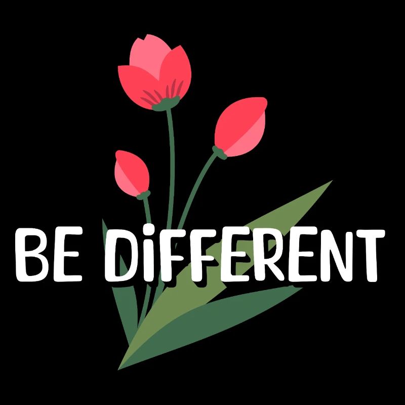 Soyez des tulipes différentes et des affirmations positives