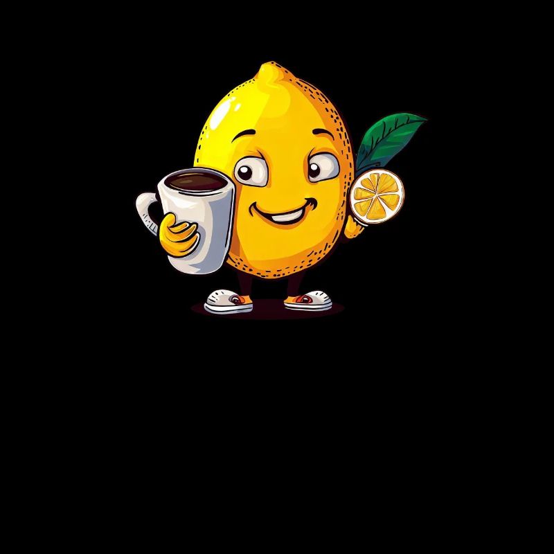 Sweet lemon drinks coffee