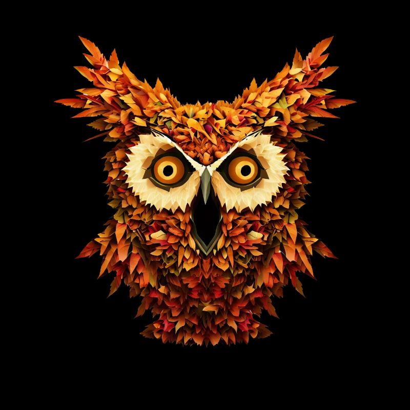 Herbst Eule Gruselige Halloween Eule