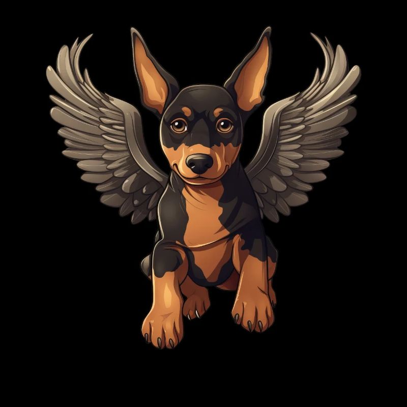 Dobermann Engel Welpe Design