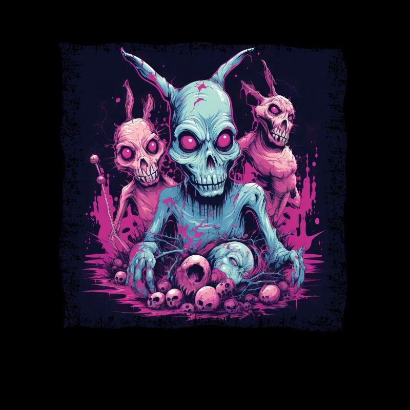 Célébration de Pâques Bunny Zombie