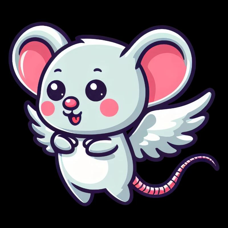 Souris céleste : Rongeur mignon avec