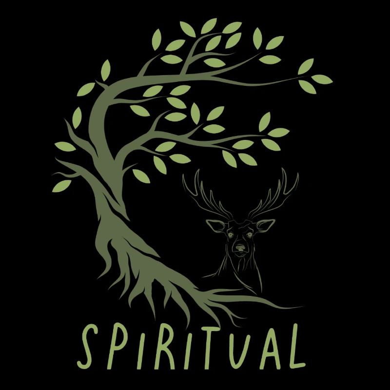 Baum des Lebens Elch Hirsch