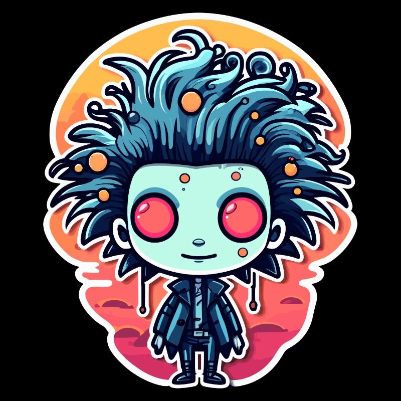 Cute zombie illustration