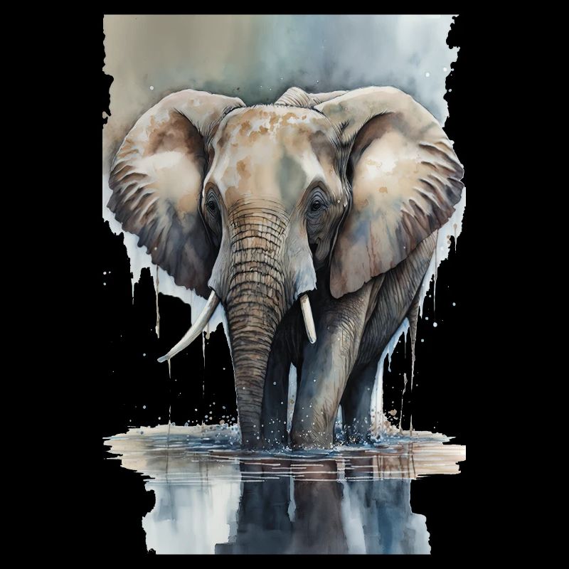 Elefant Aquarell