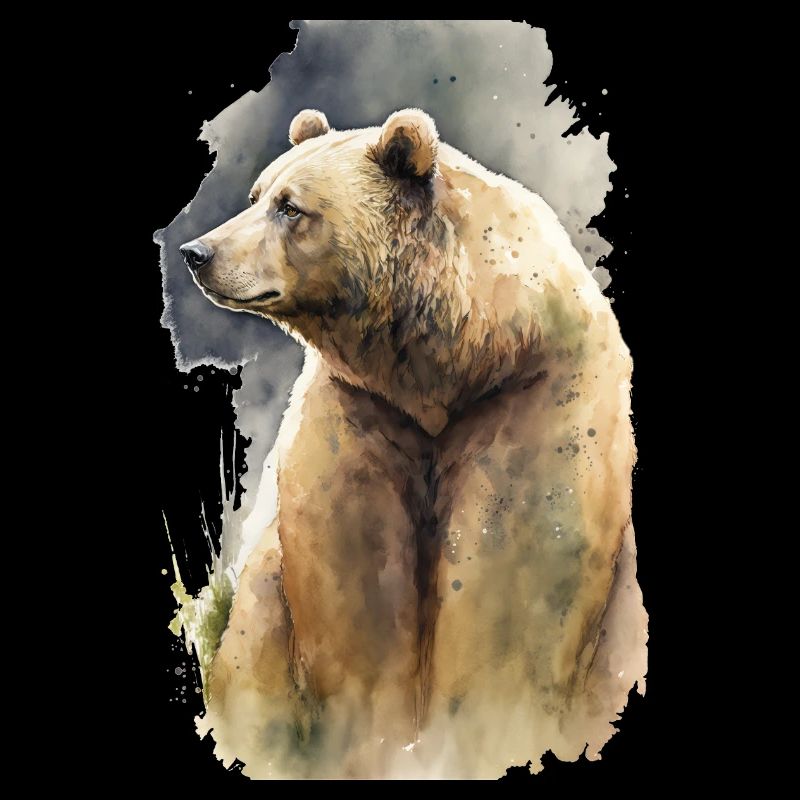Grizzly Bear Acquerello