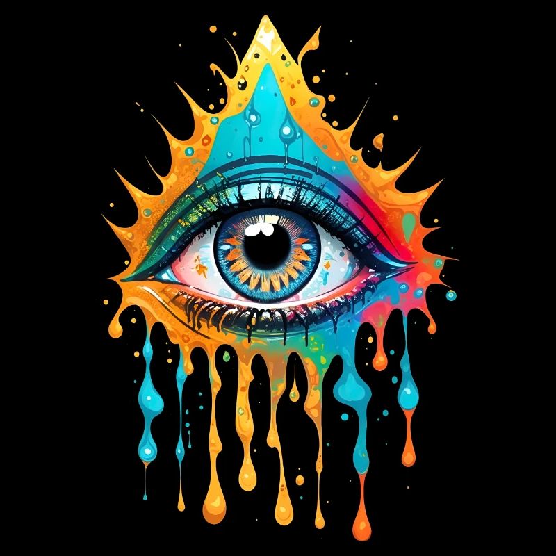 Paint Splash Eye Design