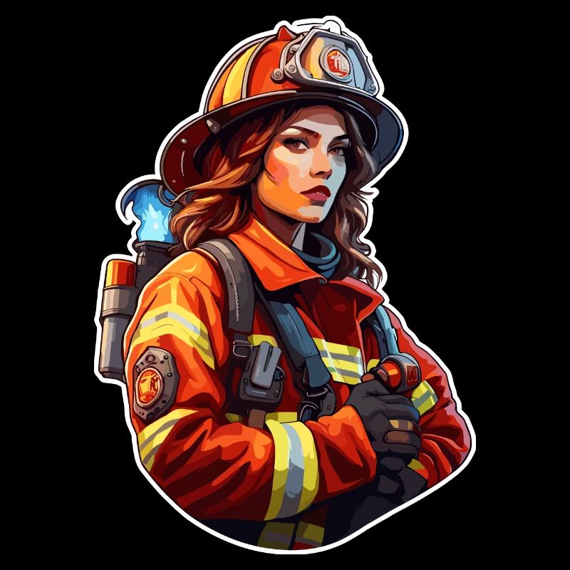 Firefighter / Fire / Fire / Extinguish / Heroine