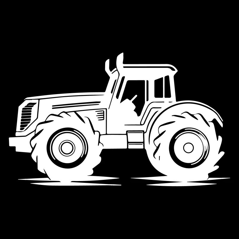 Traktor Silhouette Icon