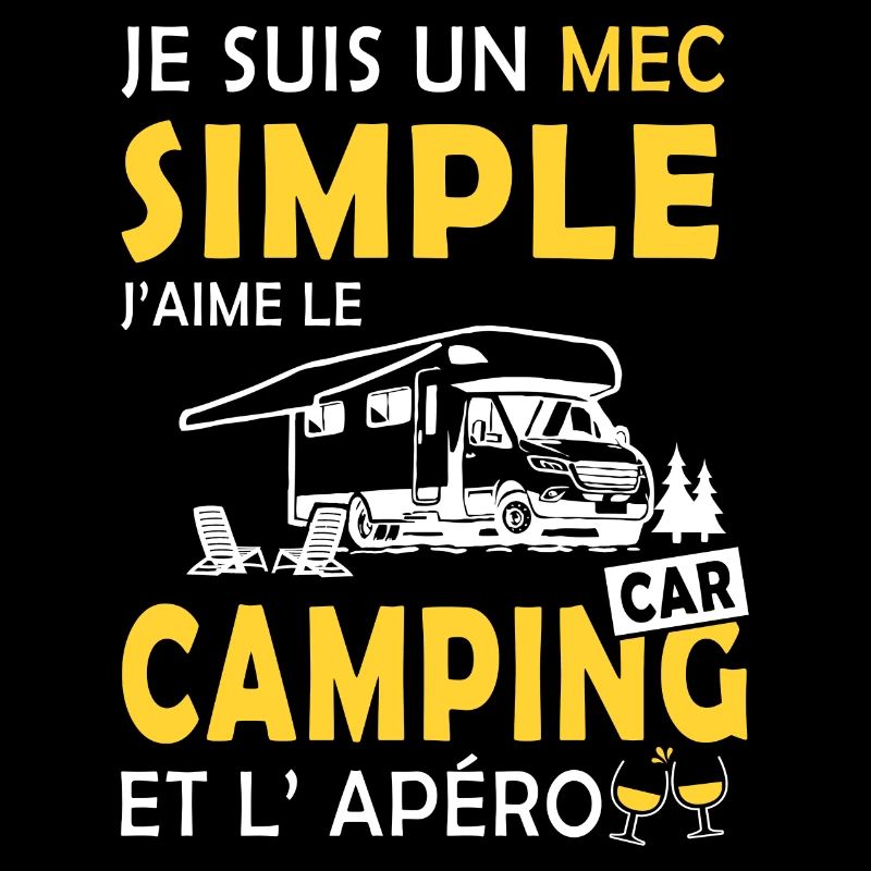 mec simple camping car et apéro