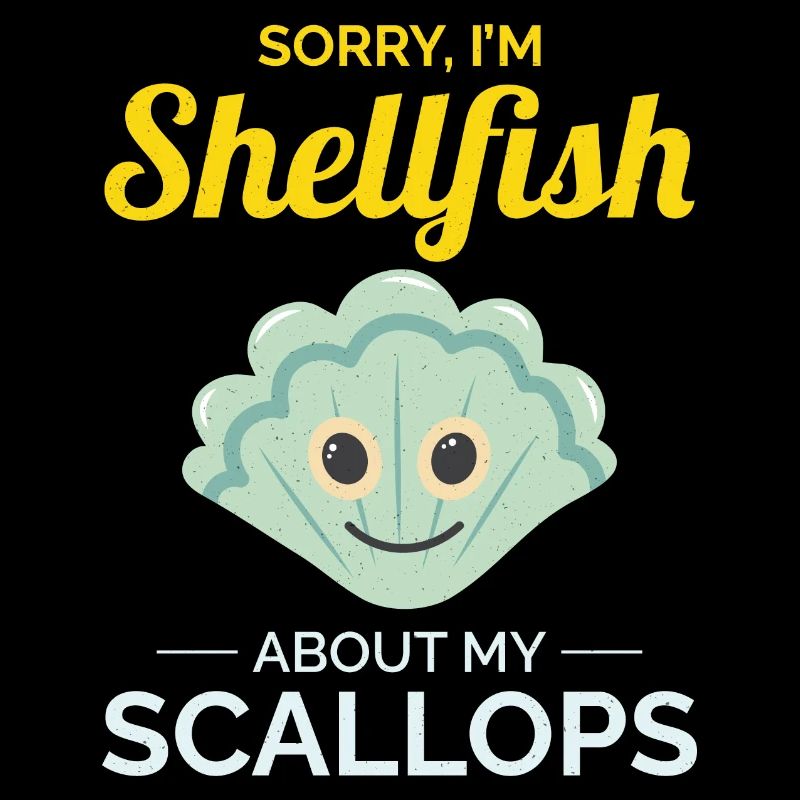 Scallop Seashells Collector Beachcomber Shellfish