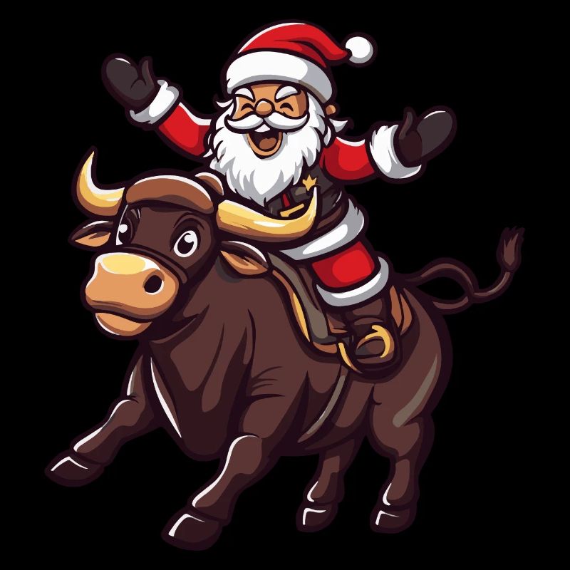 Stier Weihnachtsmann