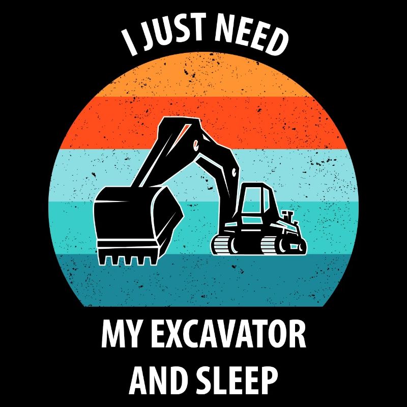 Bagger Baggerfahrer Baggerwagen