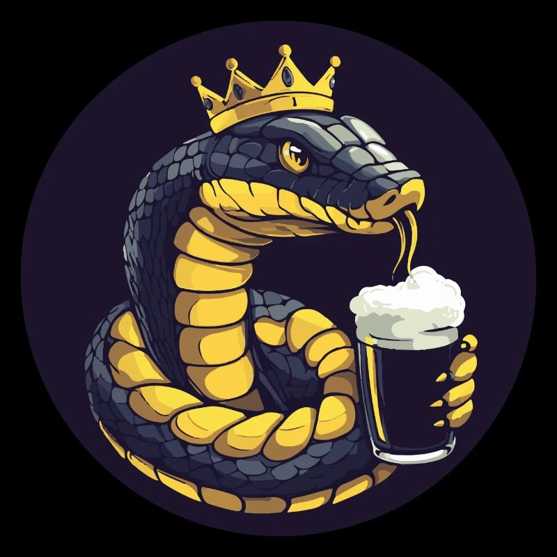 Snake Cobra Beer Comic