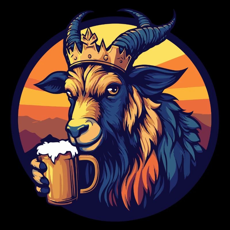 Bergziege Bier Comic