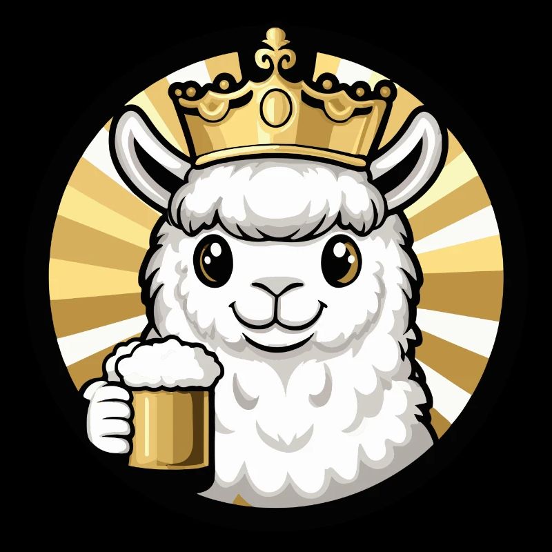Alpaka Llama Bier Comic