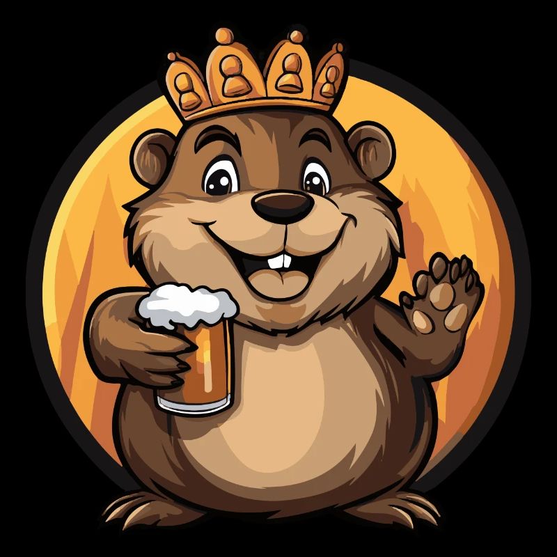 Bande dessinée de bière de castor