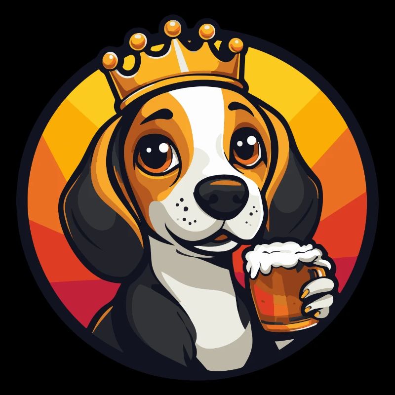 Beagle Hund Bier Comic
