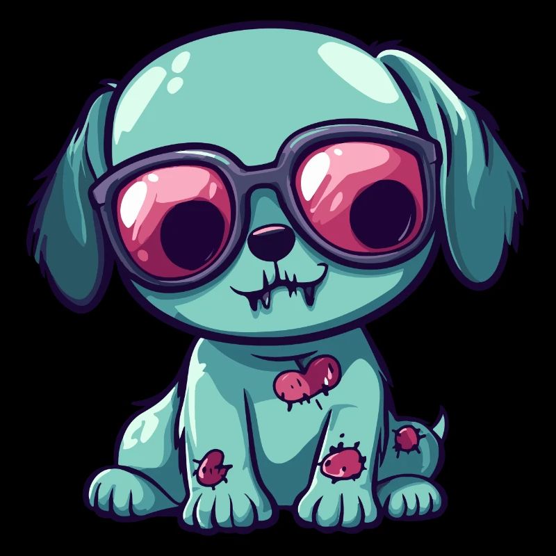 Hund Halloween Zombie