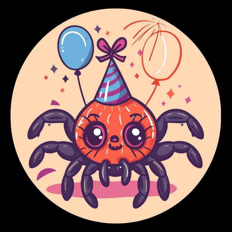 Spinne Tarantula Geburtstag Comic