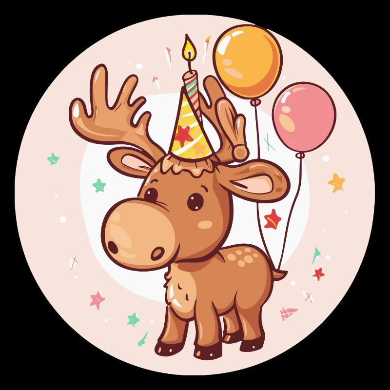 Bande dessinée d’anniversaire d’orignal