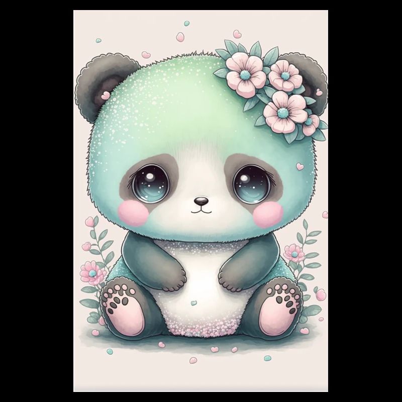 Bébé panda princesse
