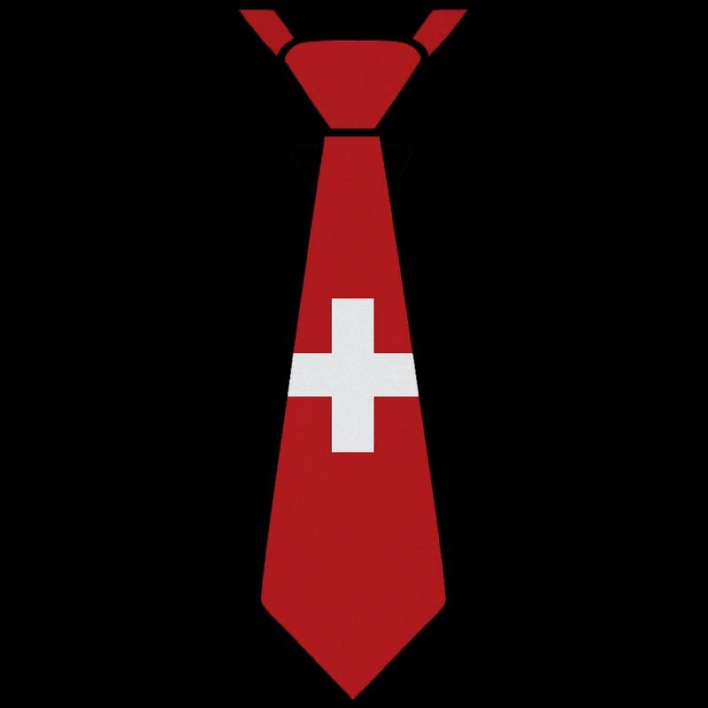 Schweizer Krawatte – Flaggendesign