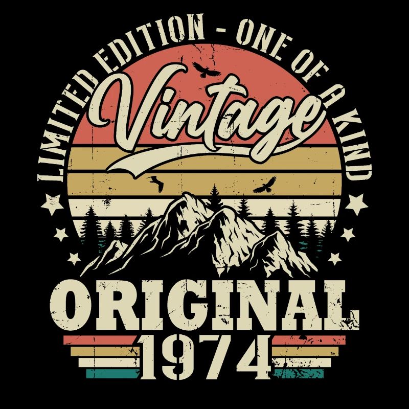 Vintage Geburtstag Geschenkidee Original 1974