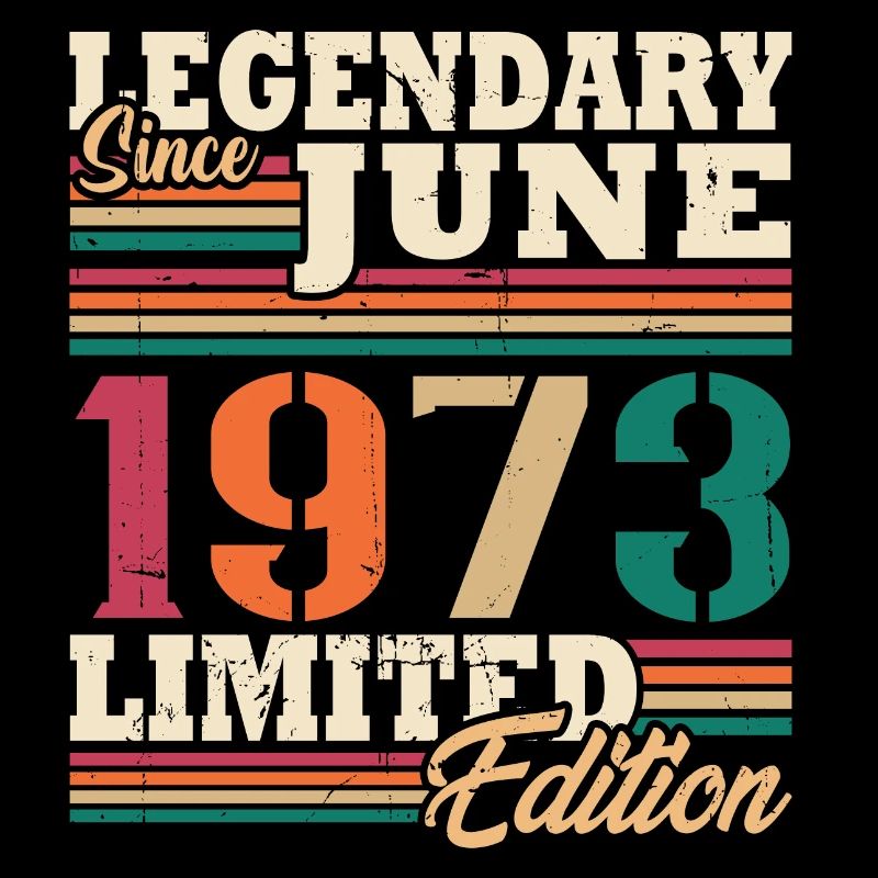 Vintage legendäres Geburtstagsgeschenk Juni 1973
