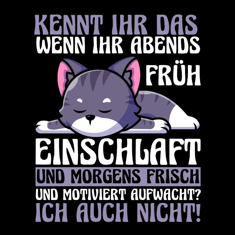 Faulenzer Langschläfer Motivation Katze
