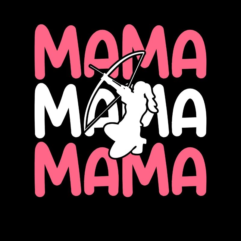 Bogenschütze Mama Mutter Bogenschießen