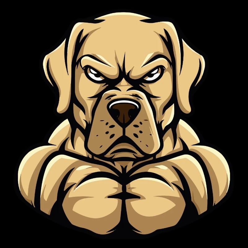 Labrador Hund Muskeln Bodybuilding