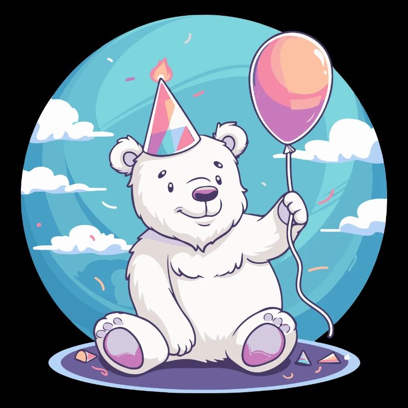 Eisbär Geburtstag Comic