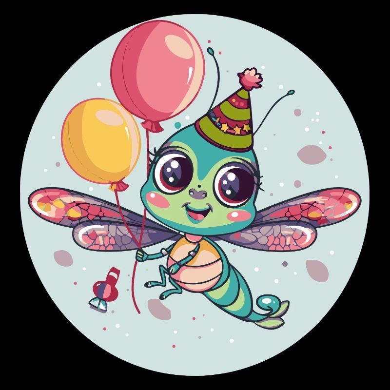 Bande dessinée d’anniversaire de libellule