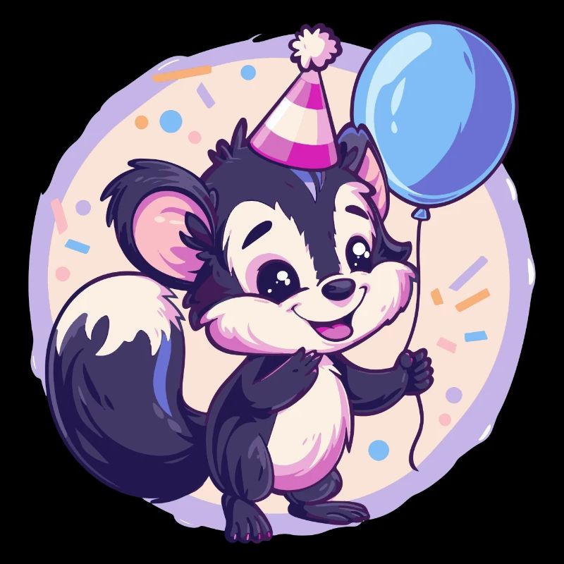 Stinktier Geburtstag Comic