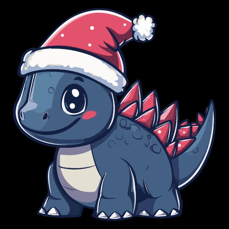 Dinosaur Stegosaurus Christmas Cute