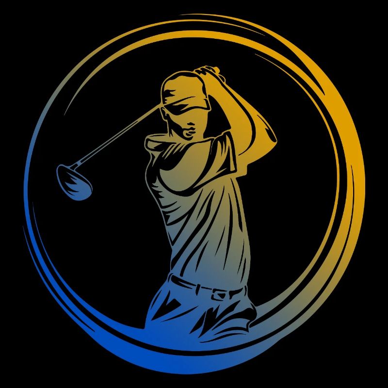Golfer Silhouette Bunt