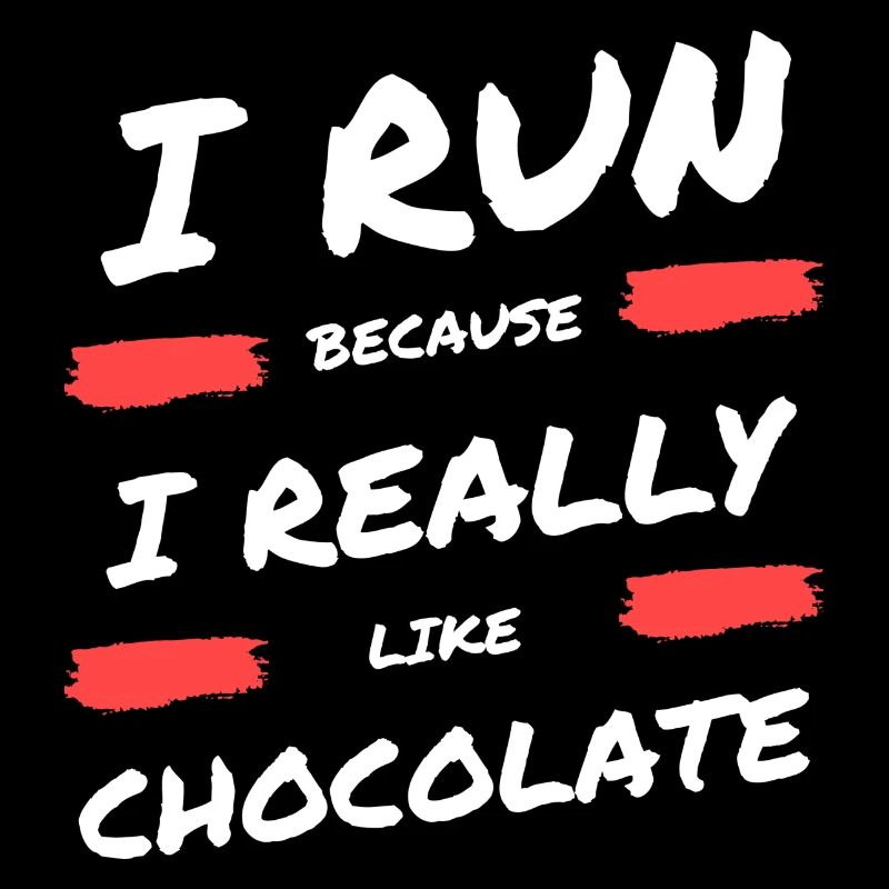 Je cours parce que j’aime beaucoup le chocolat