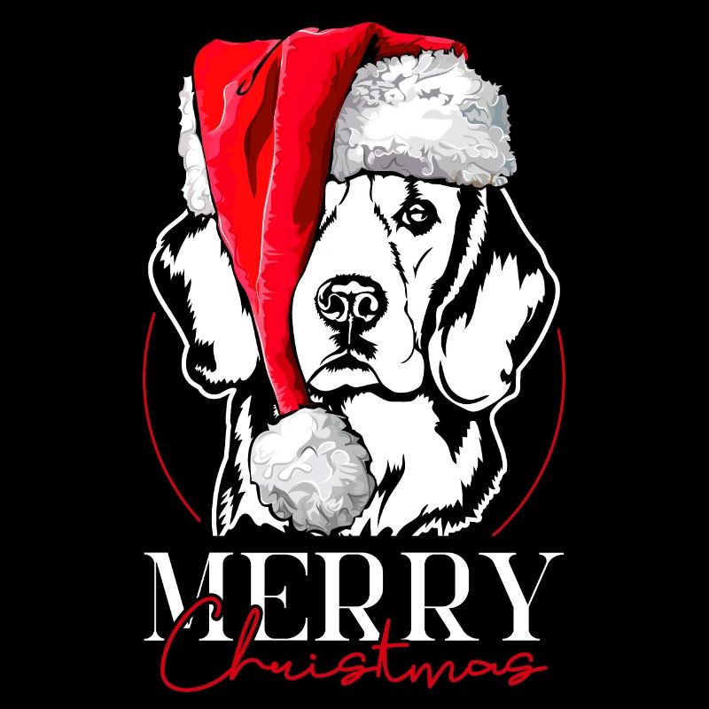 Santa Beagle Merry Christmas Hunde Wilsigns