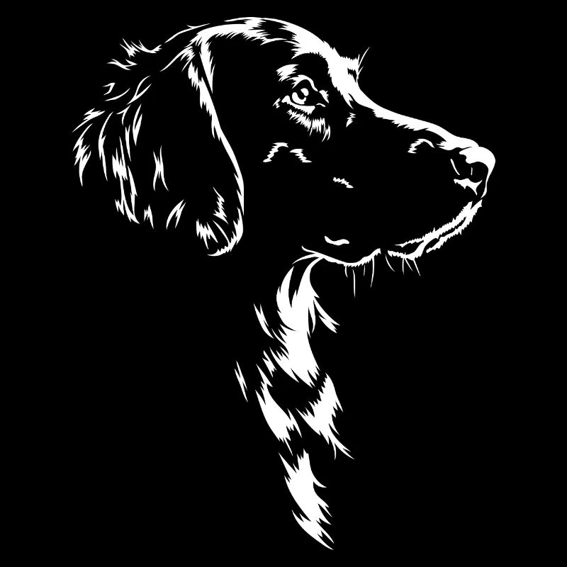 Flat Coated Retriever Silhouette Dogs Wilsigns