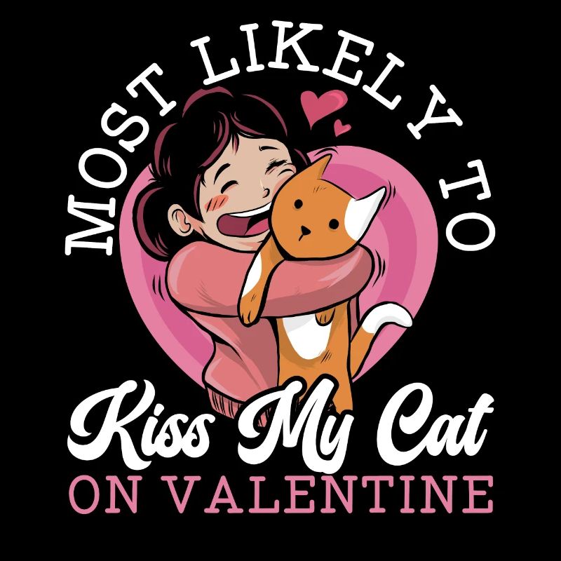 Valentinstag-Geschenk 14. Februar Katze Anime