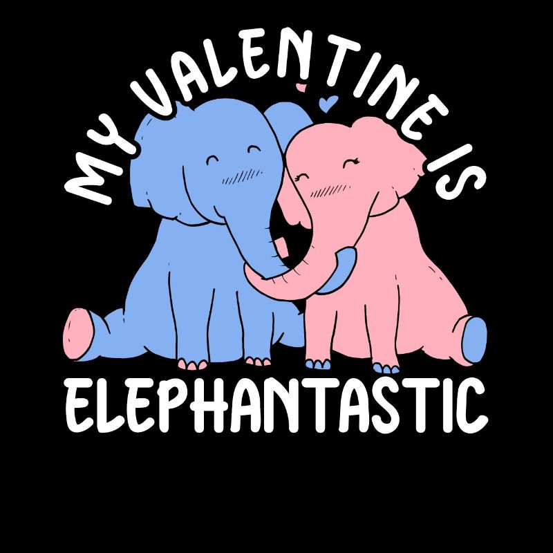 February 14 Valentine's Day Gift Cute Elephant