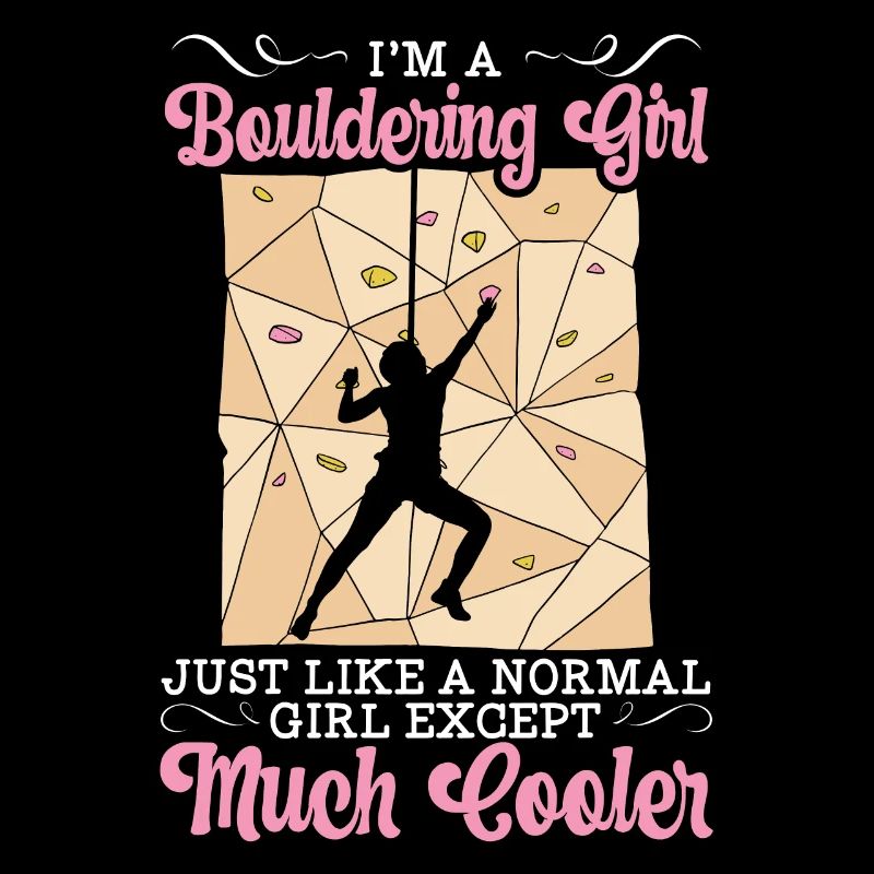 Boulder Mädchen Bouldern Klettern Geschenk