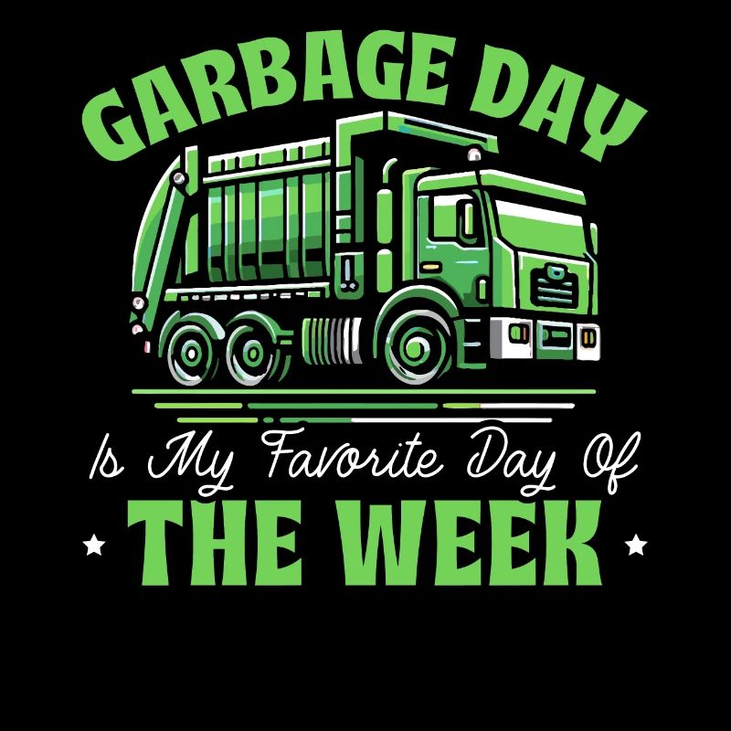 Müllwagenfahrer Mülltag Abfallmanagement