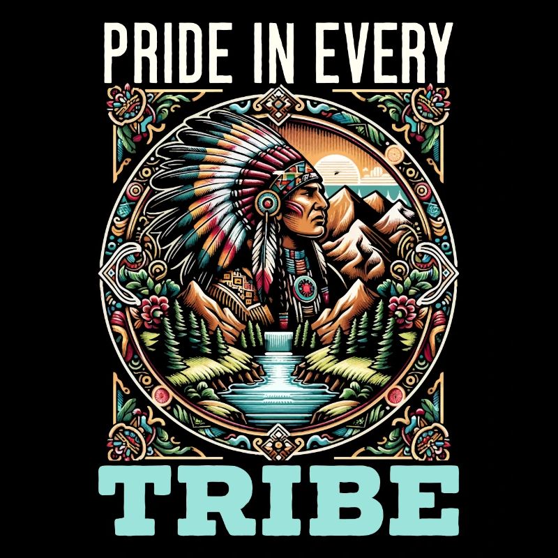 Native American Cherokee-Apache tribe