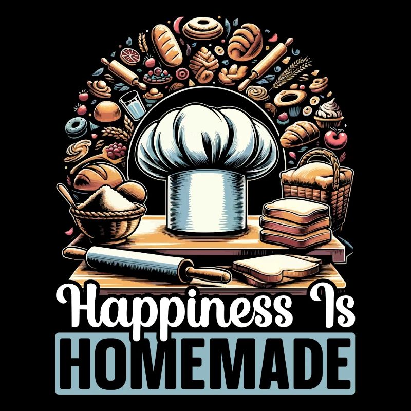Funny baking lover, baker, bakery owner,