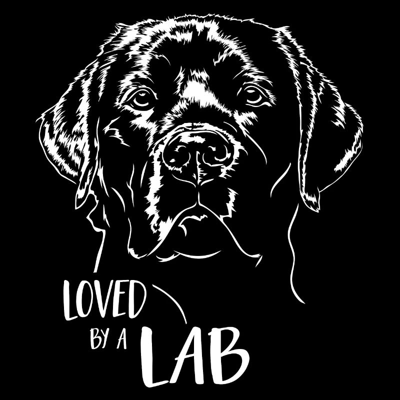 LABRADOR Labbi loved by a Lab Hund Spruch Wilsigns