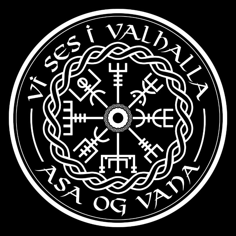 Vegvisir Vikinger Walhalla Spruch Kompass