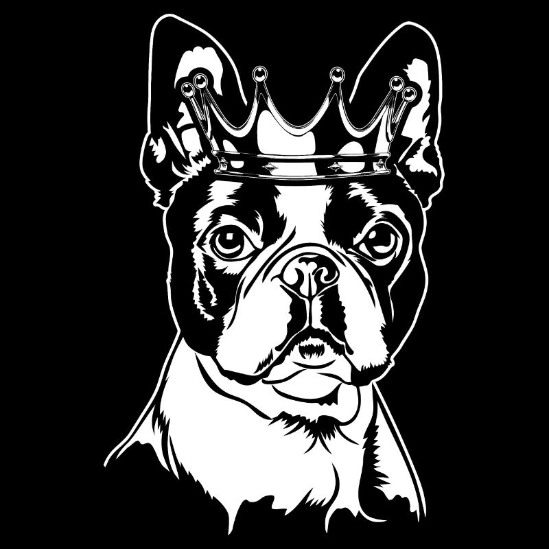 Boston Terrier Krone Hunde Hund Wilsigns