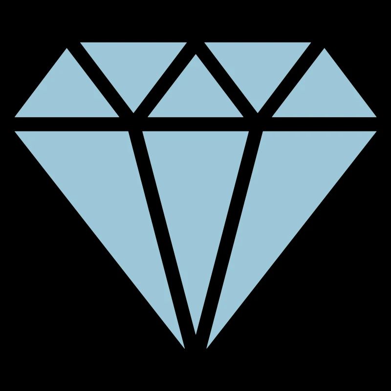 Diamond symbol, triangle, cubic, abstract, ever